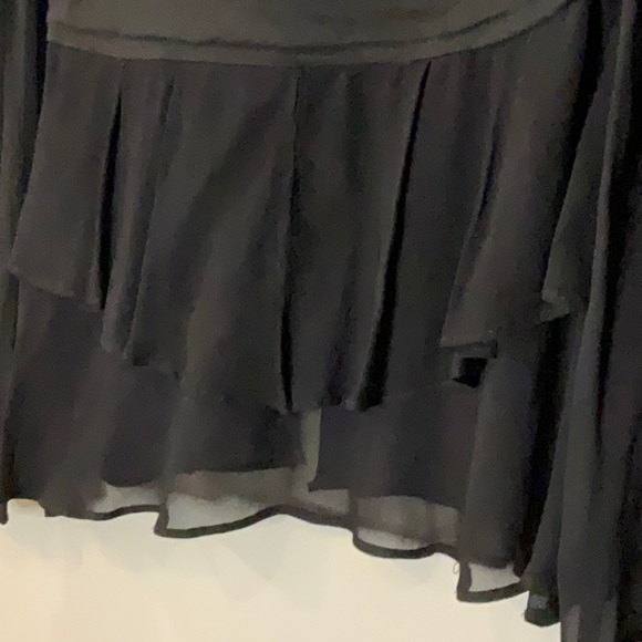 Nicole Miller Artelier Black Layered Blouse Sz S - Picture 5 of 6